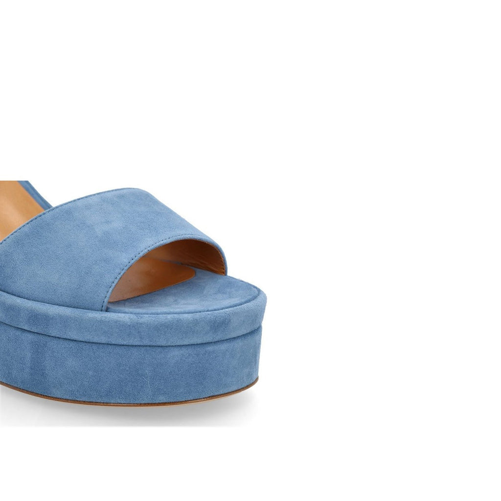 Chloé Platform Sandals - Blue - Femme