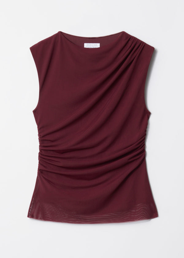Top St Helena En Maille - Rouge