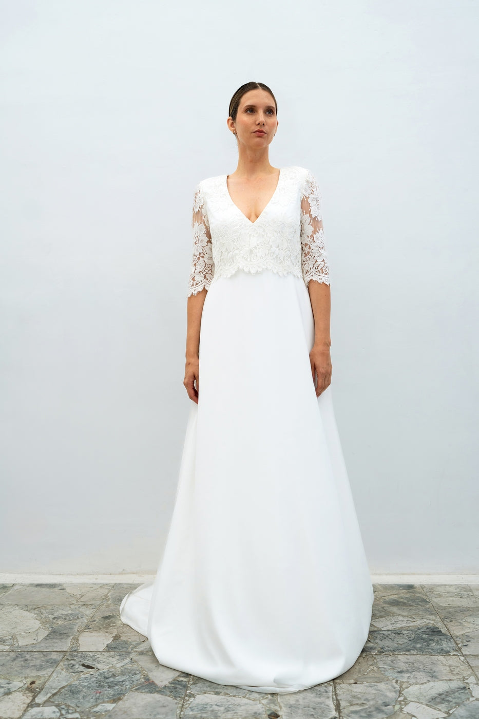 Robe De Mariée Rose - Blanc Soie