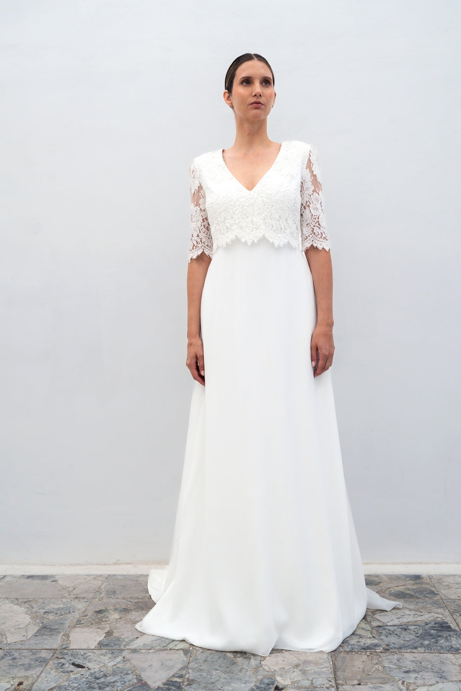 Robe De Mariée Rose - Blanc Soie