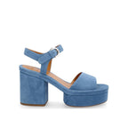 Chloé Platform Sandals - Blue - Femme