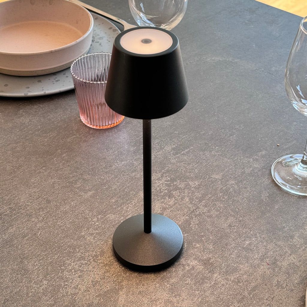 Emily - Lampe De Table Sans Fil - Acier - Noir