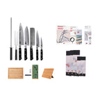Collection Hashi Damas - Set Complet Deluxe 10 pièces : 5 couteaux + 5 accessoires