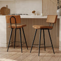 Lot De 2 Tabourets De Bar Texas - Camel