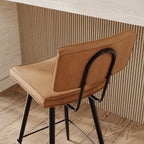 Lot De 2 Tabourets De Bar Texas - Camel