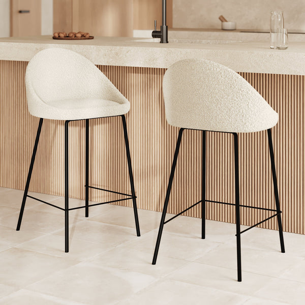 Tabouret De Bar Misty - Laine Blanche