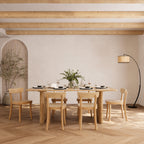 2 chaises en bois clair keno rdv deco