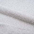 2 chaises tissu boucle blanc et bois clair esmee