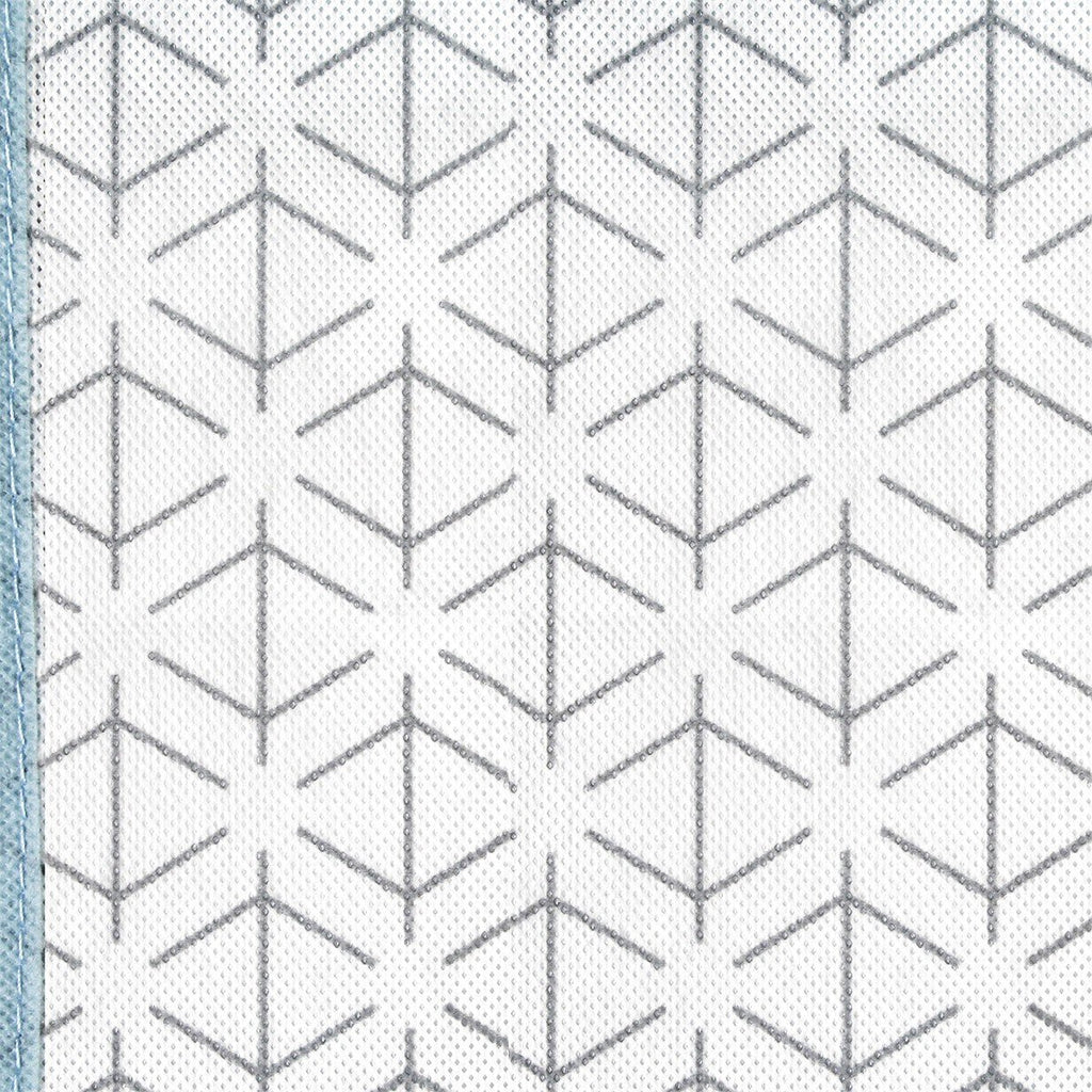 2 Housses Pour Vêtement Blanc Et Bleu - H120 cm - Blanc