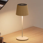 Abby - Lampe De Table Sans Fil - Acier - Beige