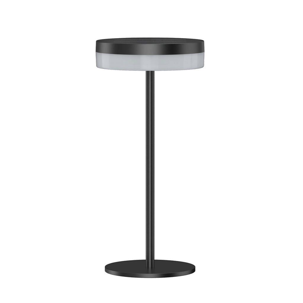 Vivia - Lampe De Table Solaire - Aluminium - Noir