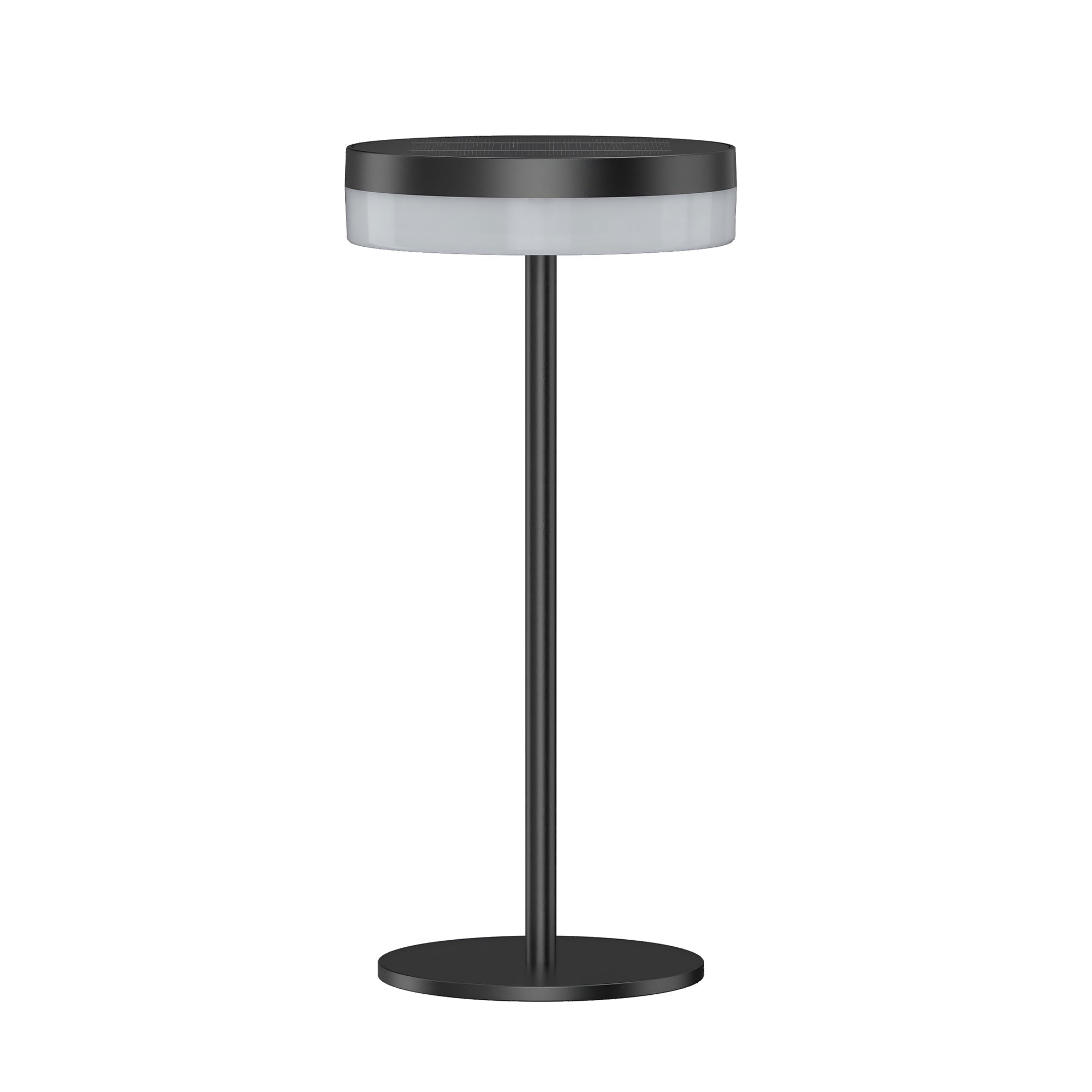 Vivia - Lampe De Table Solaire - Aluminium - Noir