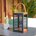 Ferian - Lanterne Solaire - Acier - Noir