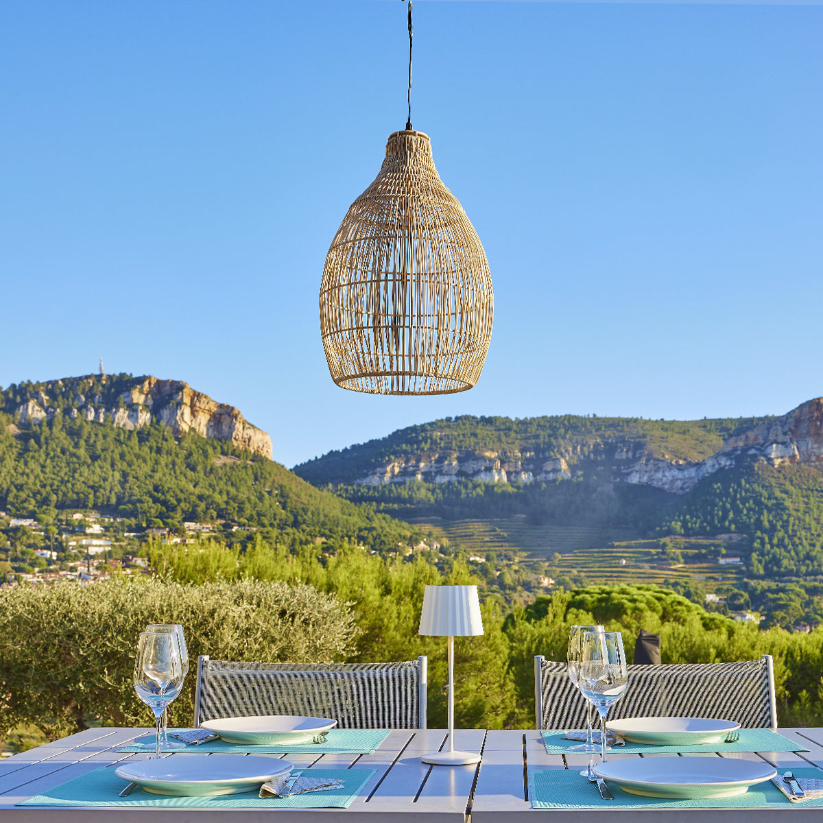 Holiday - Suspension Solaire - Polyrotin - Beige