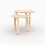 2 tables gigognes montaine en bois de frene
