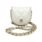 Sac porté épaule Chanel Chain Around Coin Purse with Chain Mini cuir white — Occasion