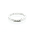 Cartier Maillon Panthere Band Ring 18K White Gold with 4 Diamonds Product Image