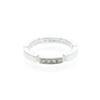 Cartier Maillon Panthere Band Ring 18K White Gold with 4 Diamonds Product Image