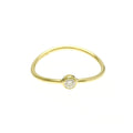 Tiffany & Co. Elsa Peretti Wave Single-Row Ring 18K Yellow Gold and Diamond Product Image