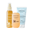 TRIO Crème visage SPF50 + Huile solaire SPF30 + Lait Prolongateur de Bronzage