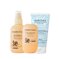 TRIO Lait solaire SPF30 + Crème visage SPF50 + Lait Prolongateur de Bronzage
