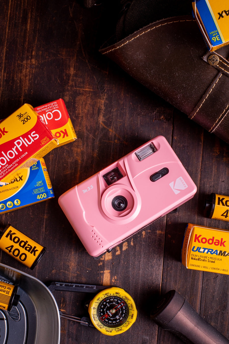 Appareil Photo Argentique - M35 - Rose - 2 Pellicules Couleur Offertes - Kodak