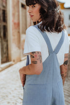 Salopette Maité Lin Bleu