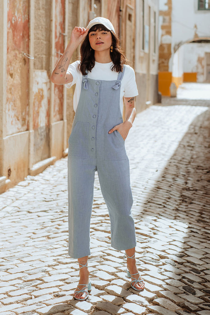 Salopette Maité Lin Bleu