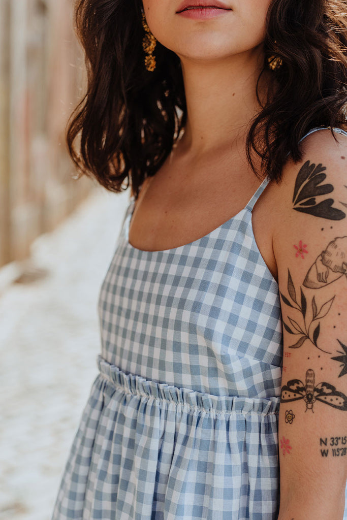 Robe Léoline Vichy Bleu
