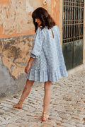 Robe Agathe Vichy Bleu