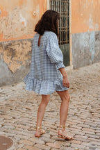Robe Agathe Vichy Bleu