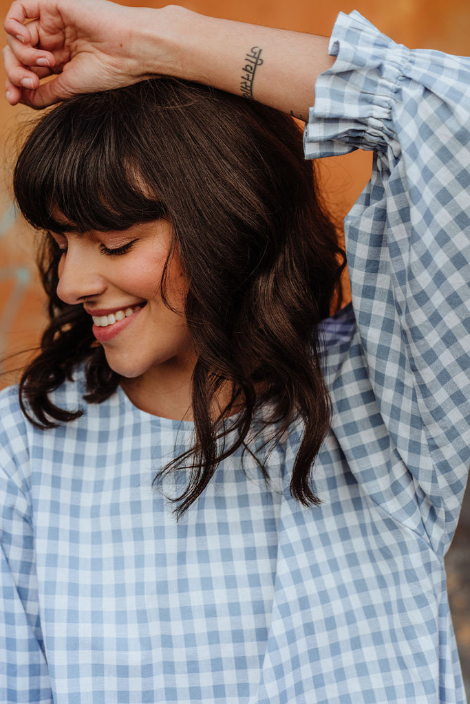 Robe Agathe Vichy Bleu