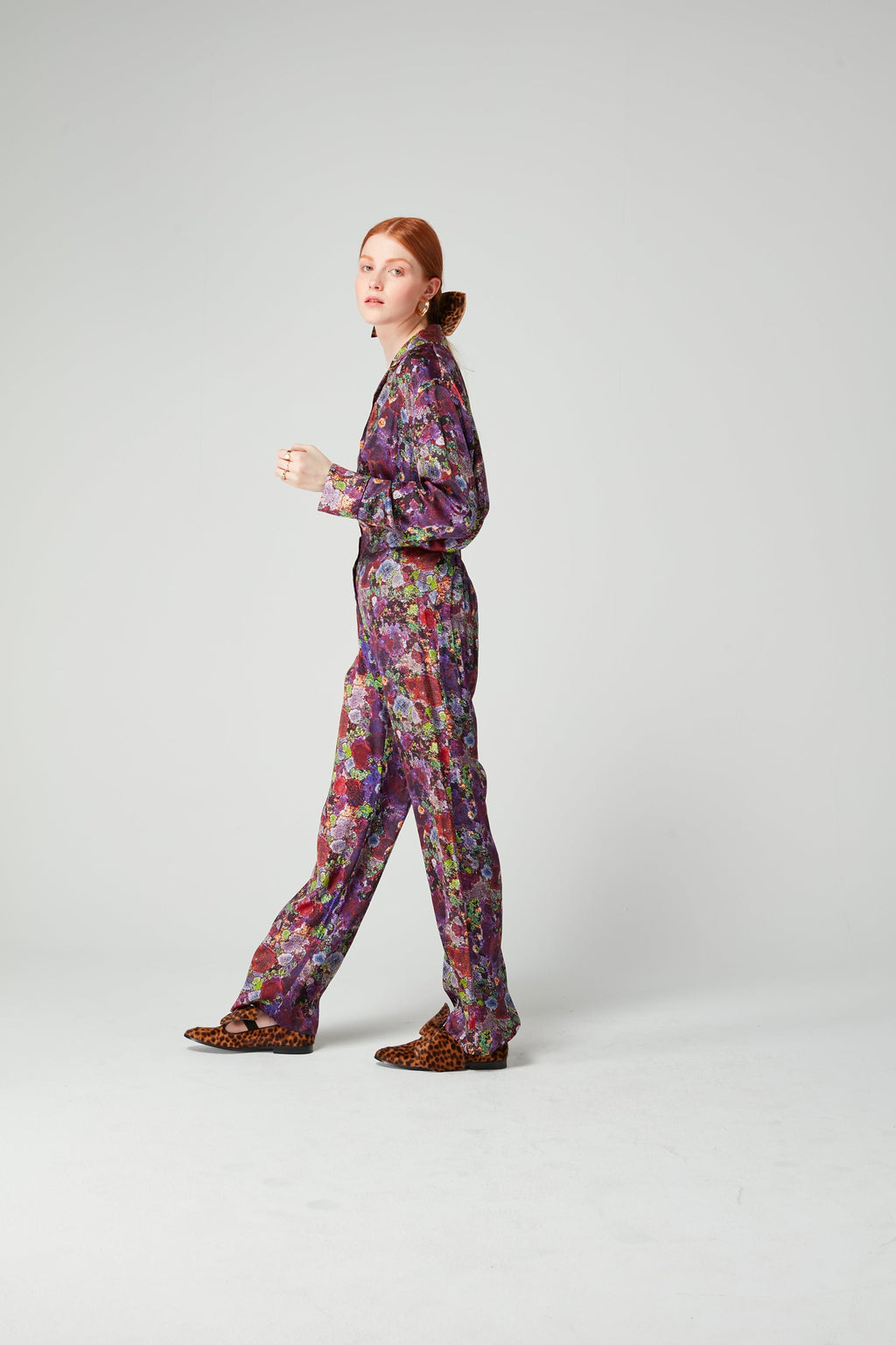 Ensemble Pyjama Ulysse En Imprimé Lichen Violet