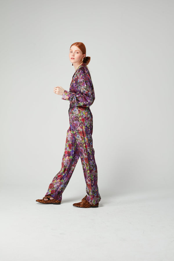 Ensemble Pyjama Ulysse En Imprimé Lichen Violet