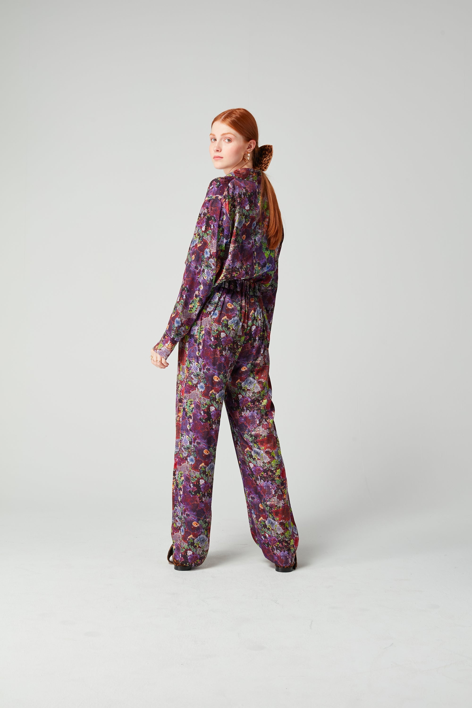Ensemble Pyjama Ulysse En Imprimé Lichen Violet