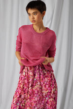 Pull Ezra En Maille Fraise