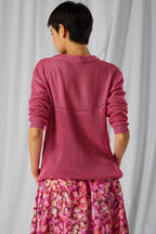 Pull Ezra En Maille Fraise
