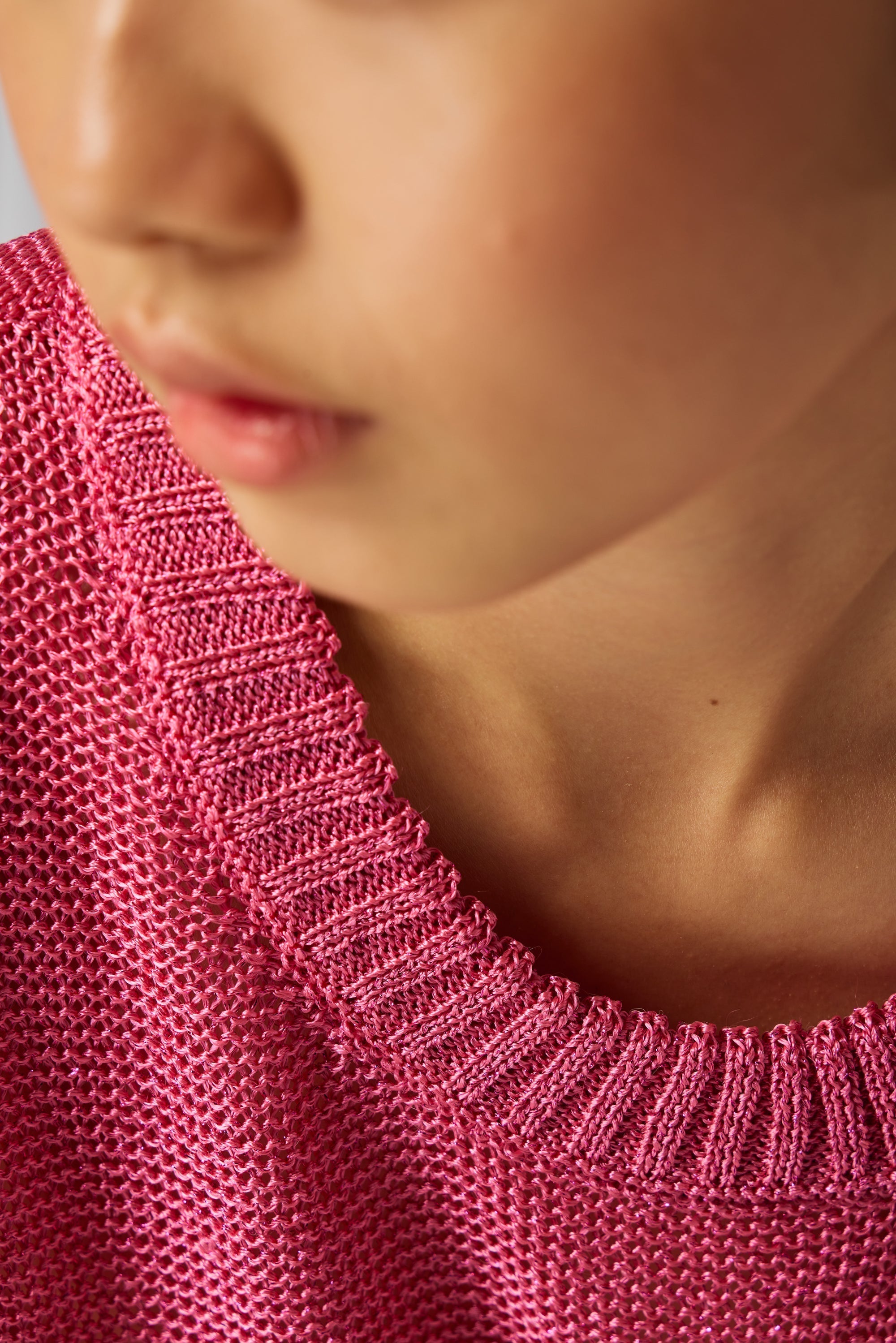 Pull Ezra En Maille Fraise