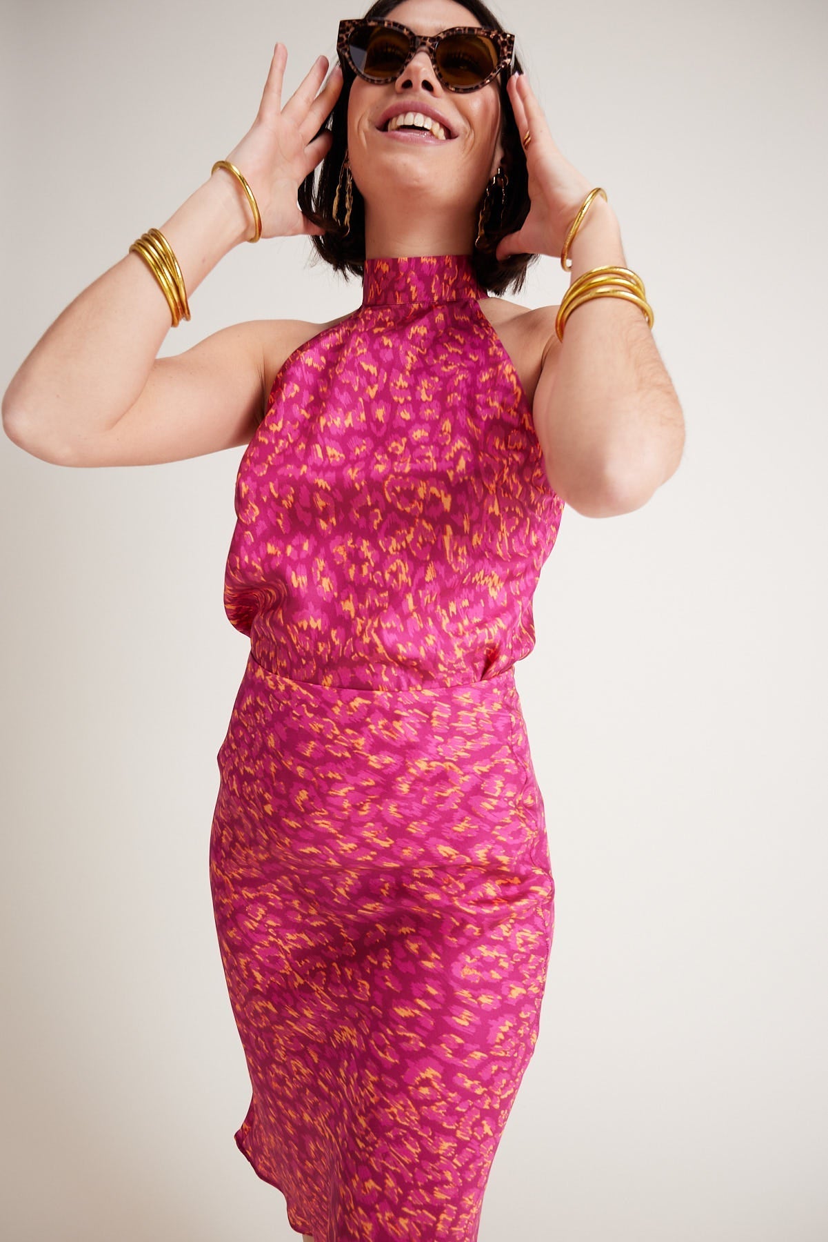 Top Charlotte Leopardo Pink