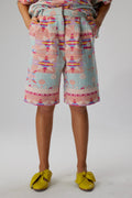 Bermuda Amarrage En Tissage Pampelonne