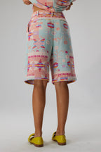 Bermuda Amarrage En Tissage Pampelonne