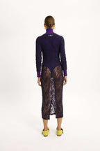 Robe Renard En Dentelle Guipure De Nuit