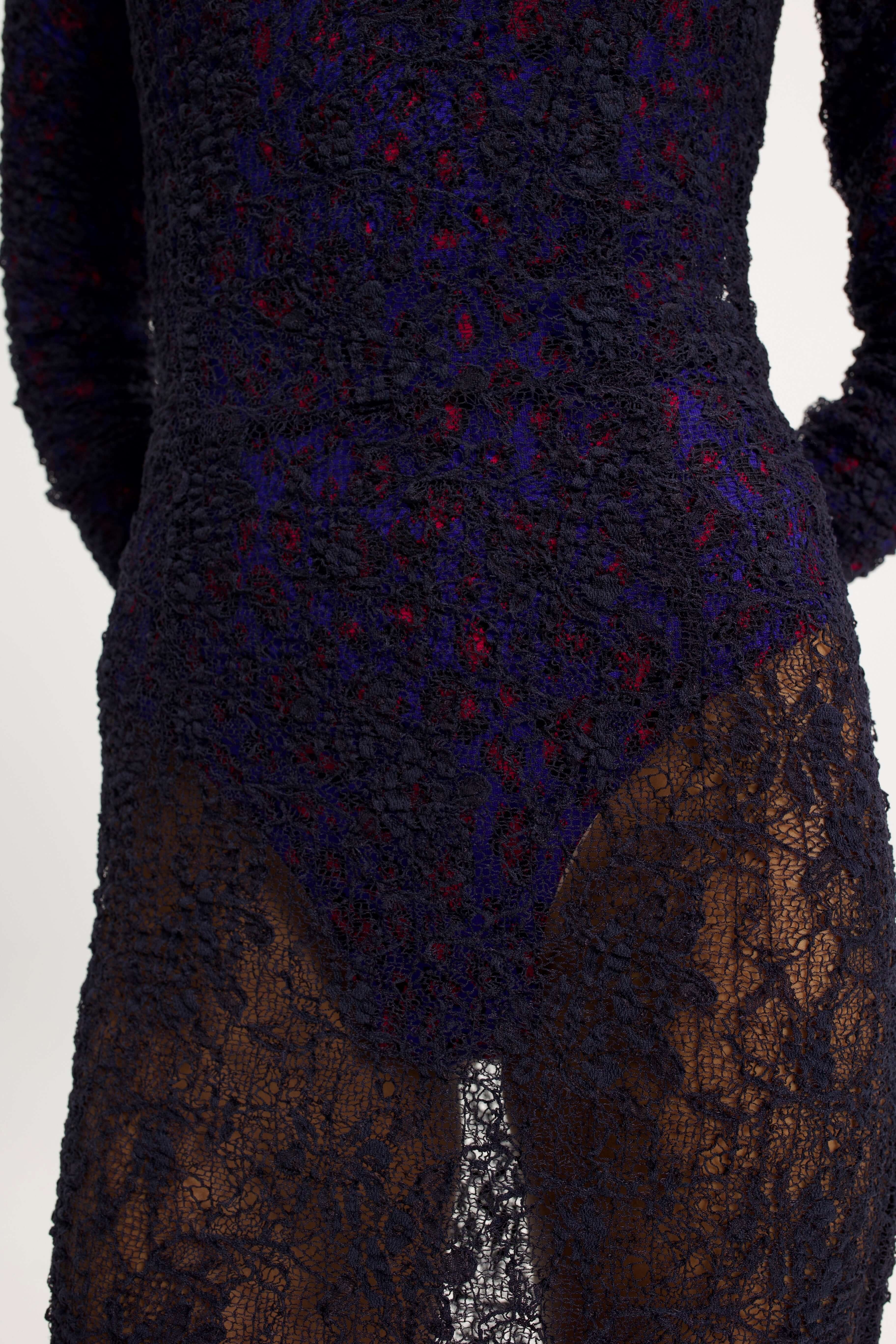 Robe Renard En Dentelle Guipure De Nuit