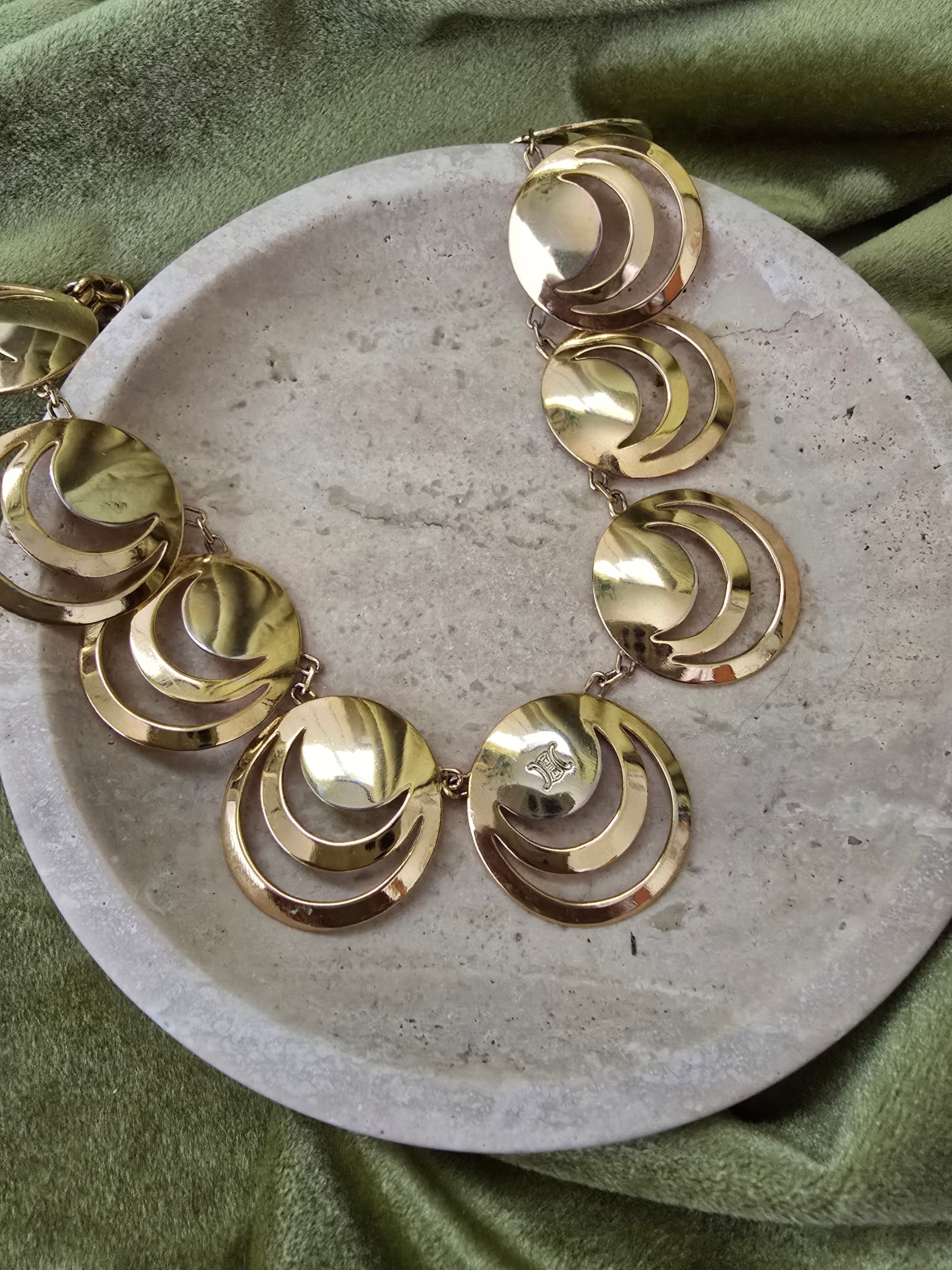Collier Celine Vintage Géométrique