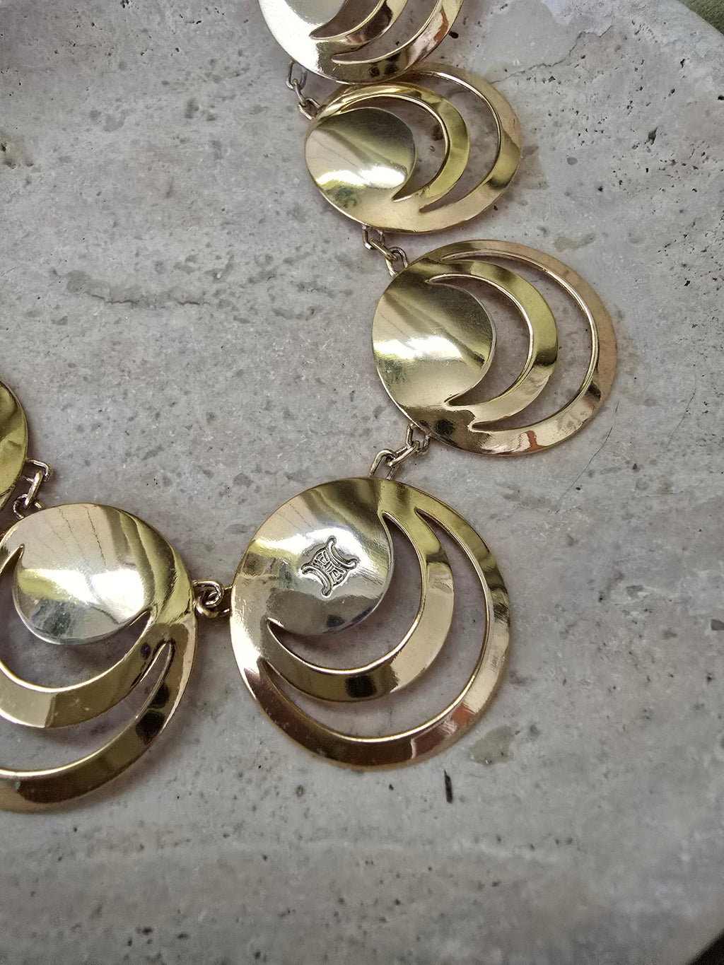 Collier Celine Vintage Géométrique