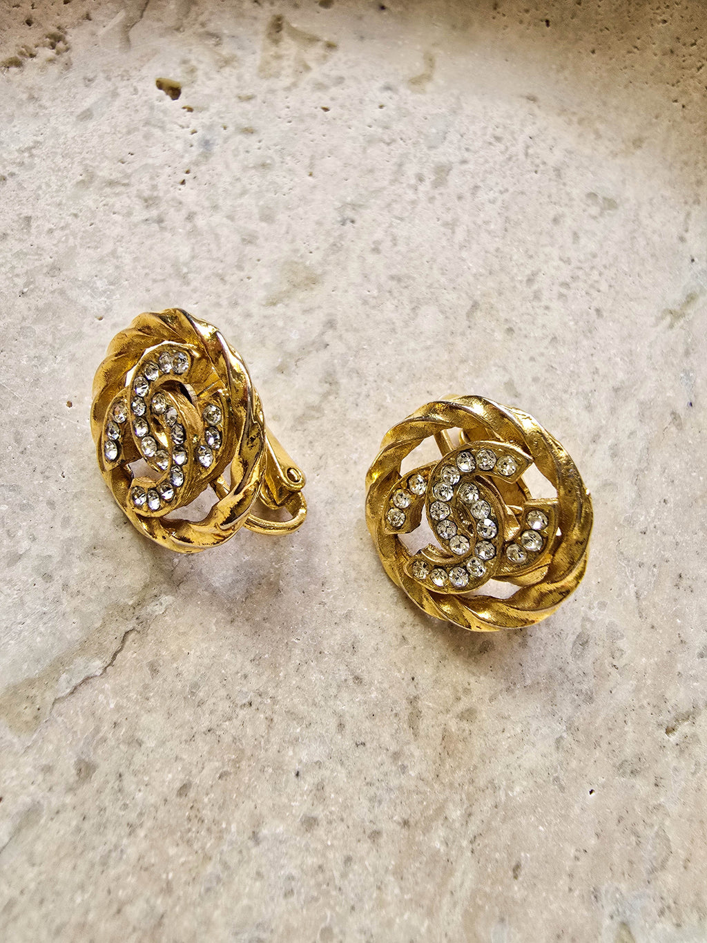 Chanel Boucles D'Oreilles Clips Vintage 1993
