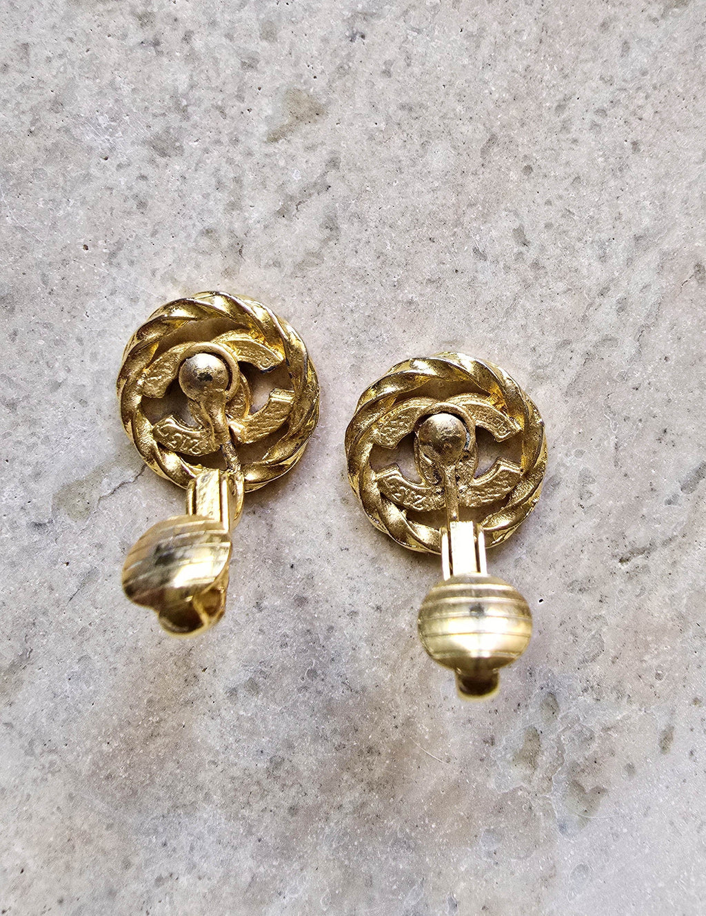 Chanel Boucles D'Oreilles Clips Vintage 1993