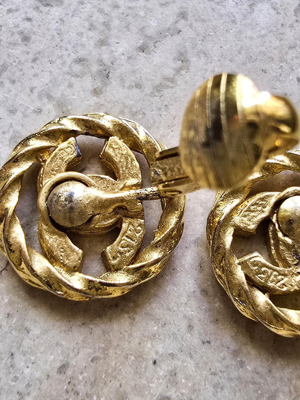 Chanel Boucles D'Oreilles Clips Vintage 1993