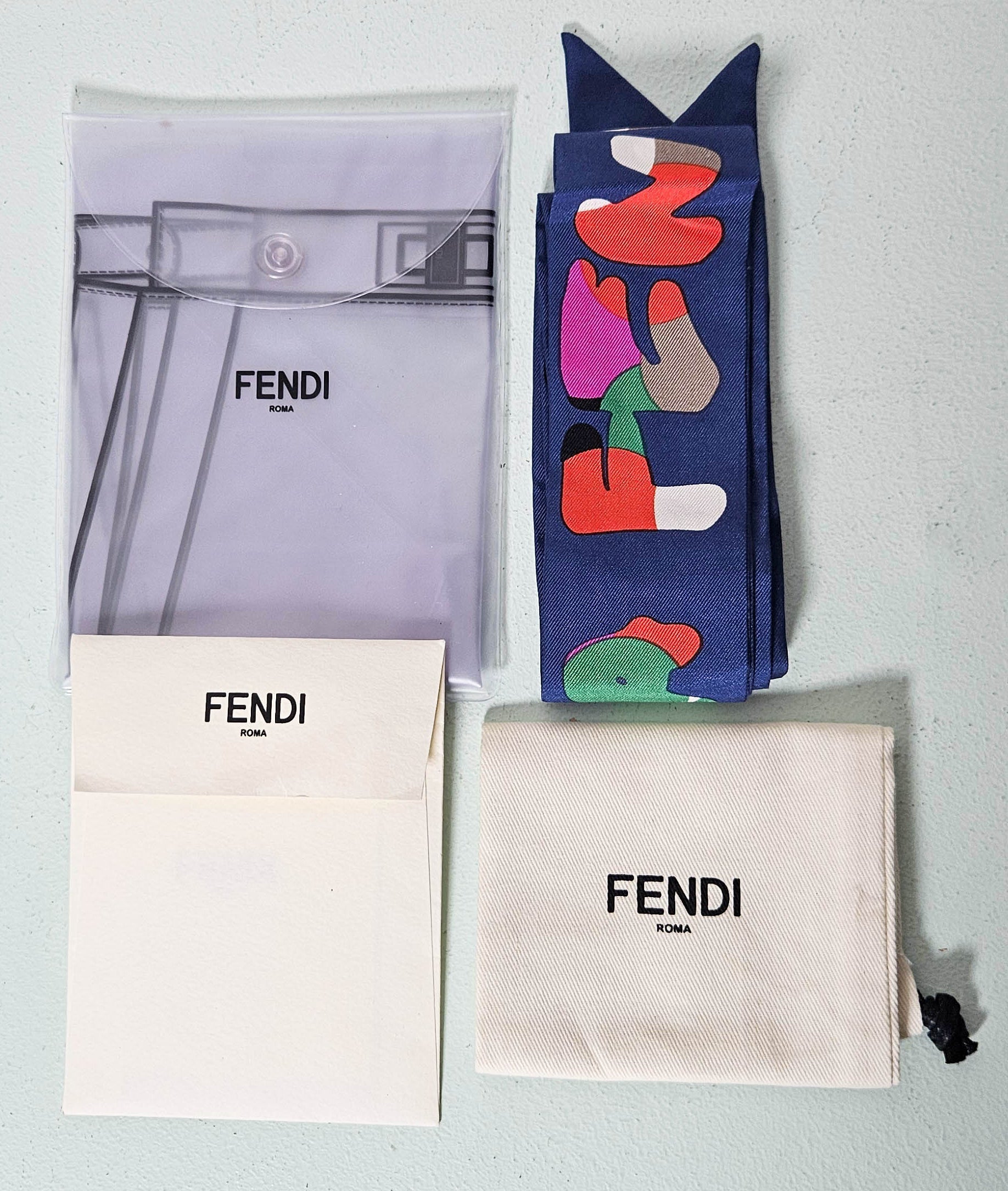 Fendi Peekaboo Mini Bleu Pétrole