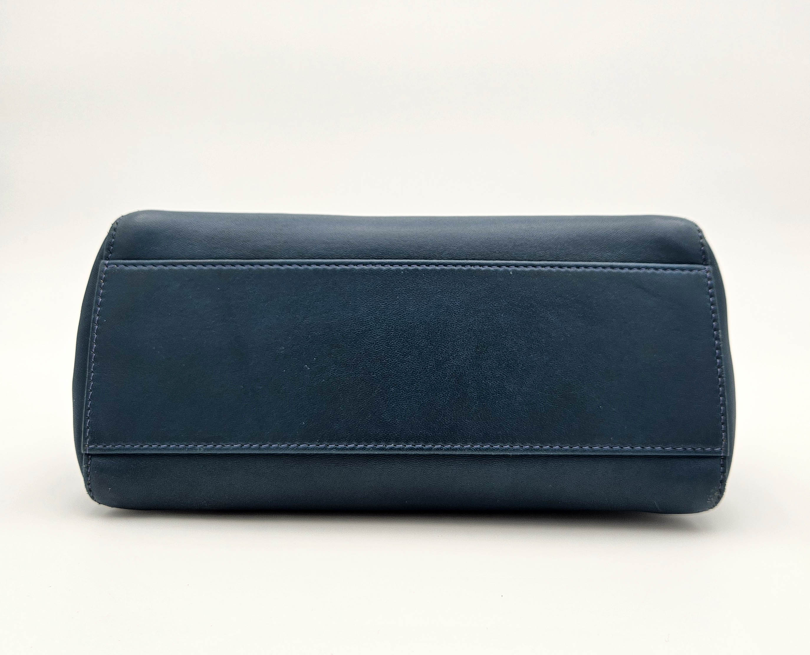 Fendi Peekaboo Mini Bleu Pétrole